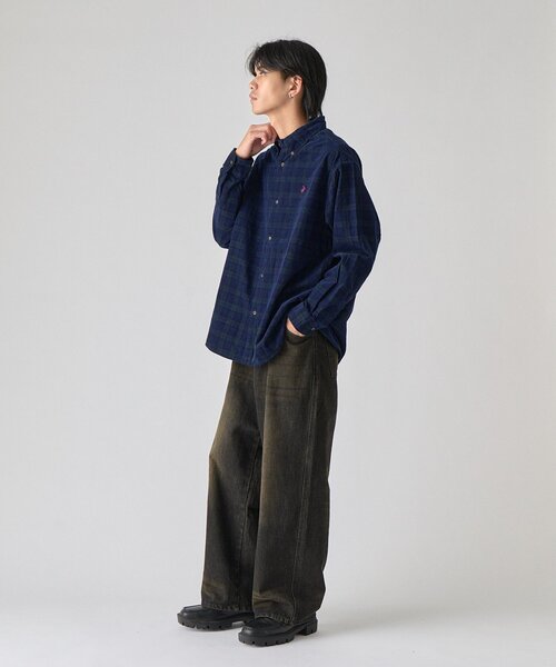 goocy(グーシー)の「【BHPC】コーデュロイBDシャツ(シャツ/ブラウス・メンズ・ネイビー/ブルー/ブラウン/ブラック・LARGE/MEDIUM)」の18枚目の写真