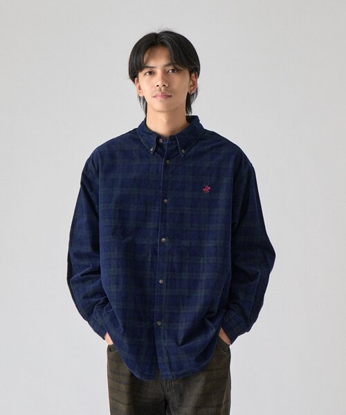 goocy(グーシー)の「【BHPC】コーデュロイBDシャツ(シャツ/ブラウス・メンズ・ネイビー/ブルー/ブラウン/ブラック・LARGE/MEDIUM)」の22枚目の写真