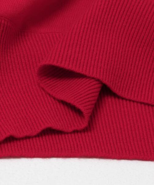 crinkle crinkle crinkle（クリンクルクリンクルクリンクル）の「crinkle crinkle crinkle　SLOW OFF KNIT TOP（ニット/セーター・レディース・レッド・FREE）」の7枚目の写真