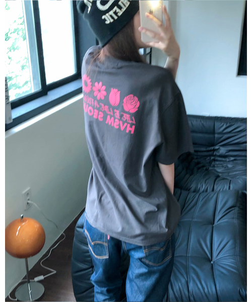 HAVISM(ヘビズム)の「NAME CARD S/S TEE(CHARCOAL)(Tシャツ/カットソー・レディース・その他・LARGE/SMALL)」の3枚目の写真