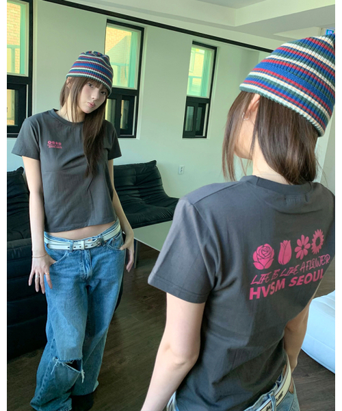 HAVISM(ヘビズム)の「NAME CARD S/S TEE(CHARCOAL)(Tシャツ/カットソー・レディース・その他・LARGE/SMALL)」の4枚目の写真