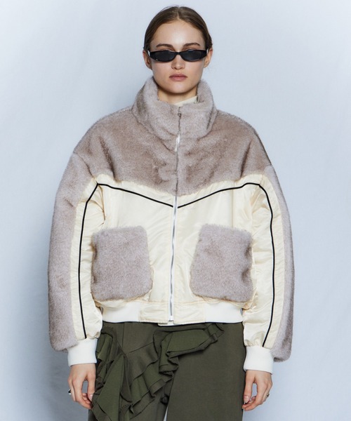 MAISON SPECIAL（メゾンスペシャル）の「【26WINTER PRE-ORDER】Reversible Fur Blouson/リバーシブルファーブルゾン（ブルゾン・レディース・ホワイト/ブラウン/グレー・FREE）」の6枚目の写真