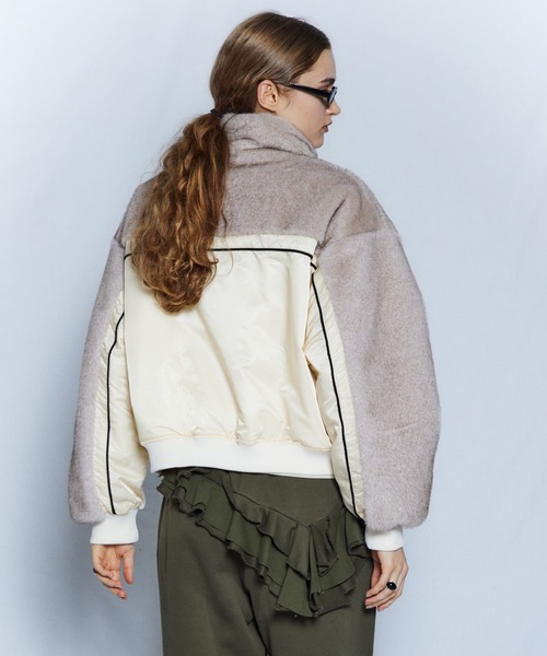 MAISON SPECIAL（メゾンスペシャル）の「【26WINTER PRE-ORDER】Reversible Fur Blouson/リバーシブルファーブルゾン（ブルゾン・レディース・ホワイト/ブラウン/グレー・FREE）」の8枚目の写真