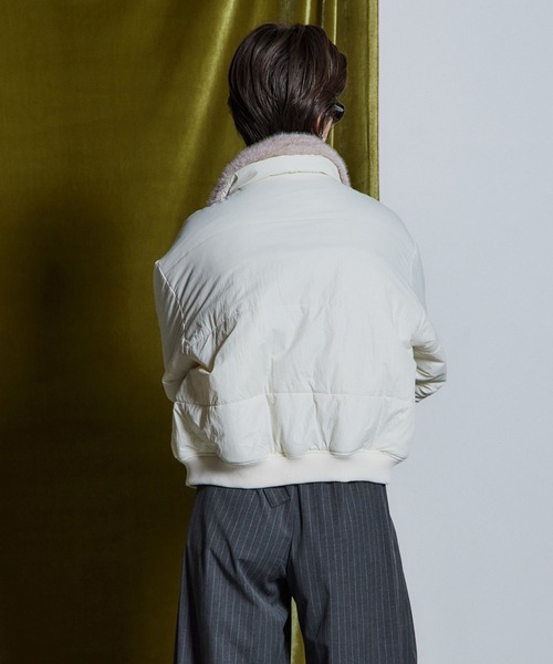 MAISON SPECIAL（メゾンスペシャル）の「【26WINTER PRE-ORDER】Reversible Fur Blouson/リバーシブルファーブルゾン（ブルゾン・レディース・ホワイト/ブラウン/グレー・FREE）」の10枚目の写真