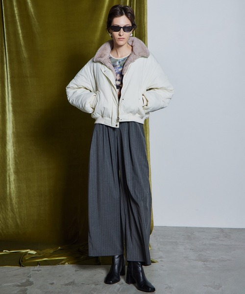 MAISON SPECIAL（メゾンスペシャル）の「【26WINTER PRE-ORDER】Reversible Fur Blouson/リバーシブルファーブルゾン（ブルゾン・レディース・ホワイト/ブラウン/グレー・FREE）」の12枚目の写真