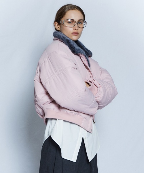 MAISON SPECIAL（メゾンスペシャル）の「【26WINTER PRE-ORDER】Reversible Fur Blouson/リバーシブルファーブルゾン（ブルゾン・レディース・ホワイト/ブラウン/グレー・FREE）」の16枚目の写真