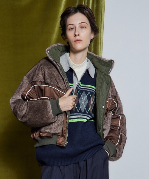 MAISON SPECIAL（メゾンスペシャル）の「【26WINTER PRE-ORDER】Reversible Fur Blouson/リバーシブルファーブルゾン（ブルゾン・レディース・ホワイト/ブラウン/グレー・FREE）」の19枚目の写真