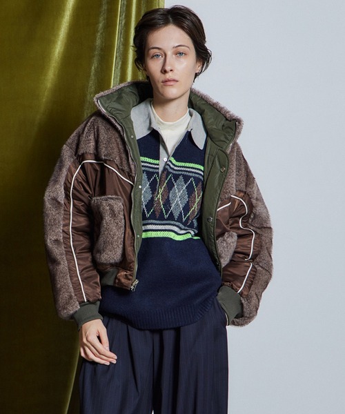 MAISON SPECIAL（メゾンスペシャル）の「【26WINTER PRE-ORDER】Reversible Fur Blouson/リバーシブルファーブルゾン（ブルゾン・レディース・ホワイト/ブラウン/グレー・FREE）」の21枚目の写真