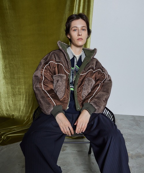 MAISON SPECIAL（メゾンスペシャル）の「【26WINTER PRE-ORDER】Reversible Fur Blouson/リバーシブルファーブルゾン（ブルゾン・レディース・ホワイト/ブラウン/グレー・FREE）」の22枚目の写真