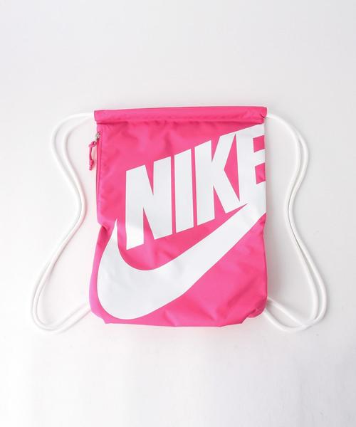NIKE（ナイキ）の「NIKE（ナイキ） ヘリテージジムサック（バックパック/リュック・レディース・ブラック/ダークグレー/ピンク/コバルトブルー/ネイビー・FREE）」の5枚目の写真