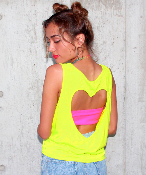 Anap アナップ の Backハートタンク タンクトップ Wear