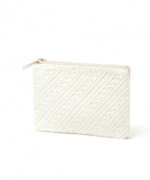 GLOBAL WORK（グローバルワーク）の「3ルームクラッチ/726329（クラッチバッグ・レディース・ブルー/ブラック/ワインレッド/ホワイト/ベージュ/ホワイト系その他/その他/ブルー系その他・FREE）」の2枚目の写真