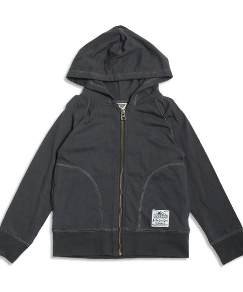 F.O.KIDS(エフオーキッズ)の「スタンダードフードパーカー(パーカー・キッズ・チャコール/キナリ・140/100/120/110/130/95/80/90)」の1枚目の写真