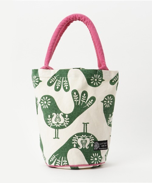 チャイハネ（チャイハネ）の「【チャイハネ】フォークロアプリント バケツバッグ（トートバッグ・レディース・ブラック/ターコイズブルー/イエロー/ピンク/ホワイト/オレンジ/マスタード/オフホワイト/パープル/グリーン・FREE）」の21枚目の写真