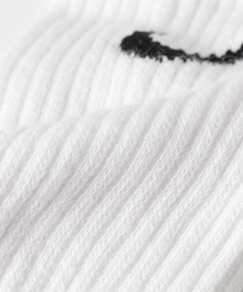 NIKE（ナイキ）の「WEGO/NIKE 3Pクルーソックス（ソックス/靴下・レディース・ホワイト・FREE）」の4枚目の写真