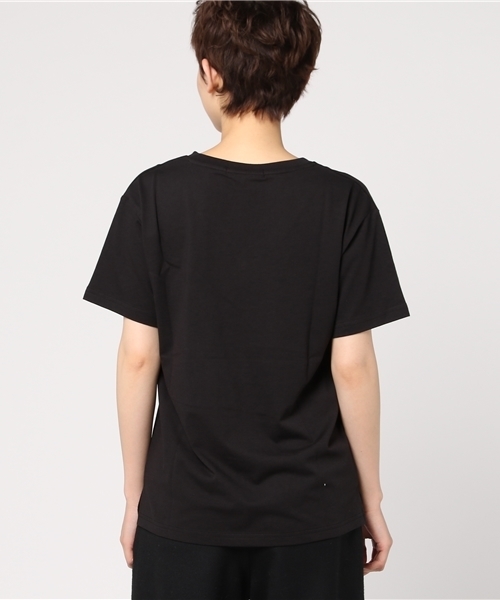 VENCEEXCHANGE（ヴァンスエクスチェンジ）の「シルケットオルテガ柄刺繍Ｔ（Tシャツ/カットソー・レディース・ブラック/オリーブ/ネイビー/その他35/オフホワイト/その他21・MEDIUM）」の9枚目の写真