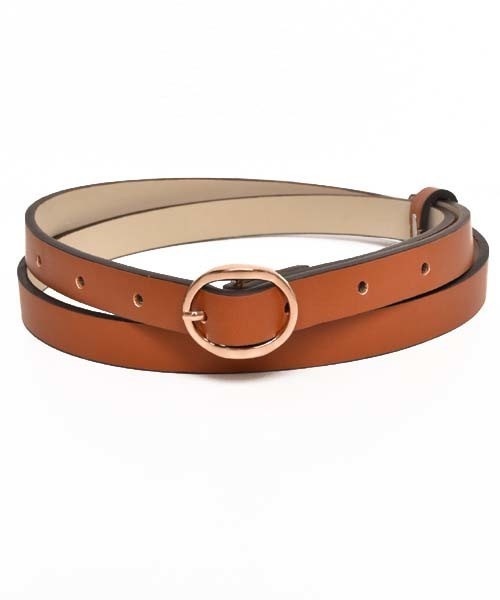 VIBGYOR Women（ヴィブジョー　ウィメン）の「合成皮革ベルト（ベルト・レディース・ブラック/ホワイト/ブラウン/キャメル/ピンク/レッド/グレー・FREE）」の5枚目の写真