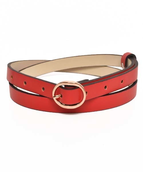 VIBGYOR Women（ヴィブジョー　ウィメン）の「合成皮革ベルト（ベルト・レディース・ブラック/ホワイト/ブラウン/キャメル/ピンク/レッド/グレー・FREE）」の7枚目の写真