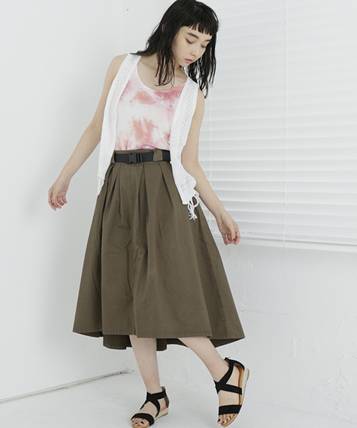 DOUBLE NAME（ダブルネーム）の「タイダイ染めタンクトップ（タンクトップ・レディース・ピンク/ブルー/A/イエロー・FREE）」の12枚目の写真