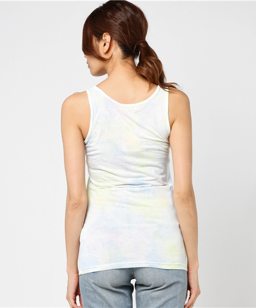 DOUBLE NAME（ダブルネーム）の「タイダイ染めタンクトップ（タンクトップ・レディース・ピンク/ブルー/A/イエロー・FREE）」の8枚目の写真