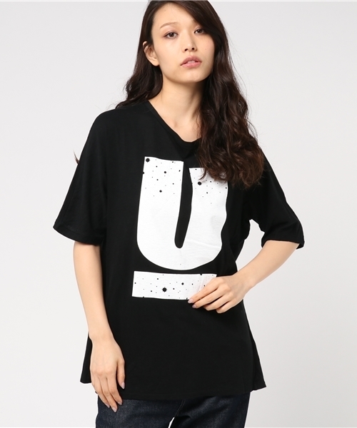 STUDIOUS SELECT（ステュディオスセレクト）の「【STUDIOUS】ドルマン USTARS（Tシャツ/カットソー・レディース・ブラック/アイボリー・FREE）」の2枚目の写真