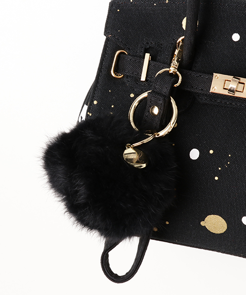 DRESSCAMP（ドレスキャンプ）の「DRESSCAMP (ドレスキャンプ)SPARKLE ペイントデザイン2WAYミニハンドバッグ（ハンドバッグ・レディース・ブラック・FREE）」の4枚目の写真