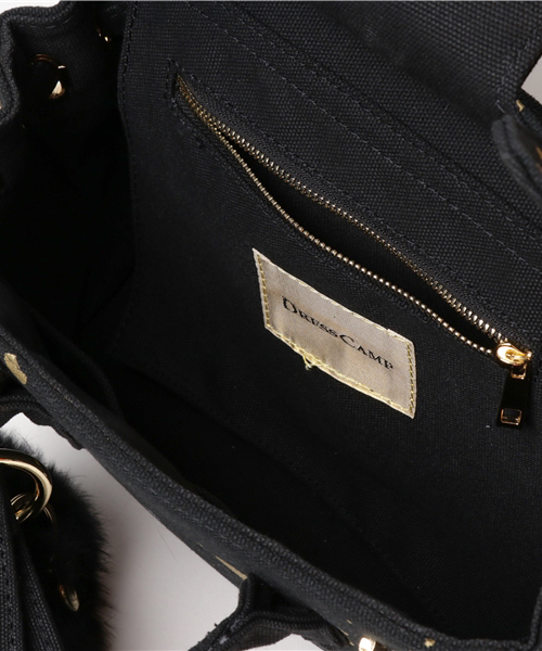 DRESSCAMP（ドレスキャンプ）の「DRESSCAMP (ドレスキャンプ)SPARKLE ペイントデザイン2WAYミニハンドバッグ（ハンドバッグ・レディース・ブラック・FREE）」の5枚目の写真