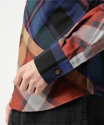 VivienneWestwood MANチェックパッチワークオジークラークシャツ 25001495_158_D_215.jpg