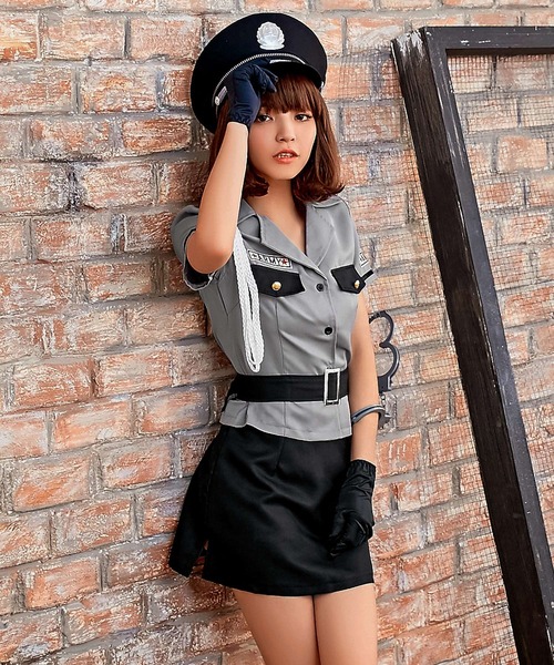 OSYAREVO(オシャレボ)の「コスプレ ARMY ポリス レディース ホワイトデー 記念日(コスチューム/パーティーグッズ・レディース・グレー・MEDIUM/LARGE/X-LARGE)」の2枚目の写真