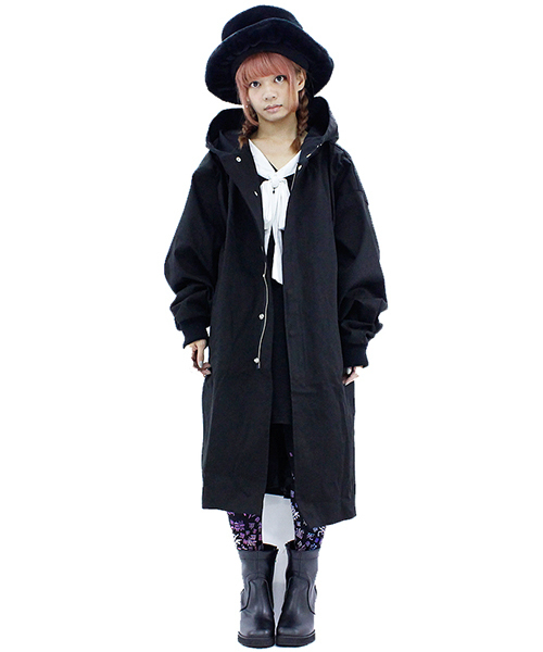 ankoROCK（アンコロック）の「黒猫モッズコート -スーパービッグ