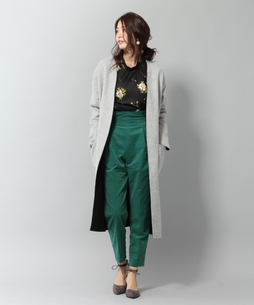 Andemiu(アンデミュウ)の「ハイライズコーデュロイパンツ775927(その他パンツ・レディース・ダークブラウン/ベージュ/グリーン・SMALL/MEDIUM)」の9枚目の写真