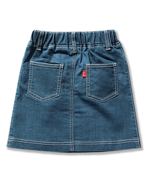 devirock(デビロック)の「フロントボタンデニムスカート(デニムスカート・キッズ・サックスブルー/ネイビー・160cm/100cm/110cm/120cm/130cm/140cm/150cm)」の9枚目の写真