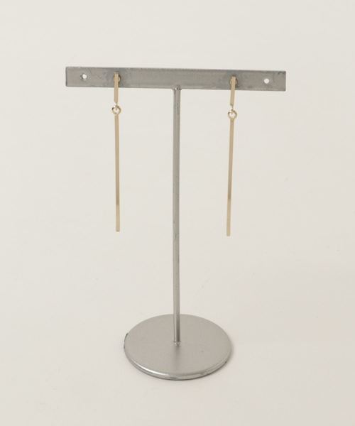 koe（コエ）の「シンプルバーピアス（ピアス（両耳用）・レディース・シルバー/ゴールド・FREE）」の2枚目の写真