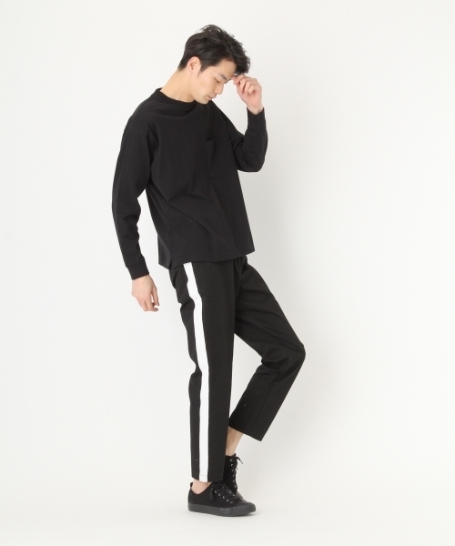 niko and...(ニコアンド)の「NアディコットBIGロングスリーブTシャツ(Tシャツ/カットソー・メンズ・ブルー/ピンク/ブラック/ホワイト・MEDIUM/LARGE)」の12枚目の写真