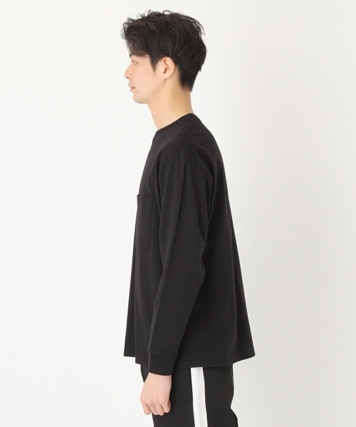 niko and...(ニコアンド)の「NアディコットBIGロングスリーブTシャツ(Tシャツ/カットソー・メンズ・ブルー/ピンク/ブラック/ホワイト・MEDIUM/LARGE)」の14枚目の写真