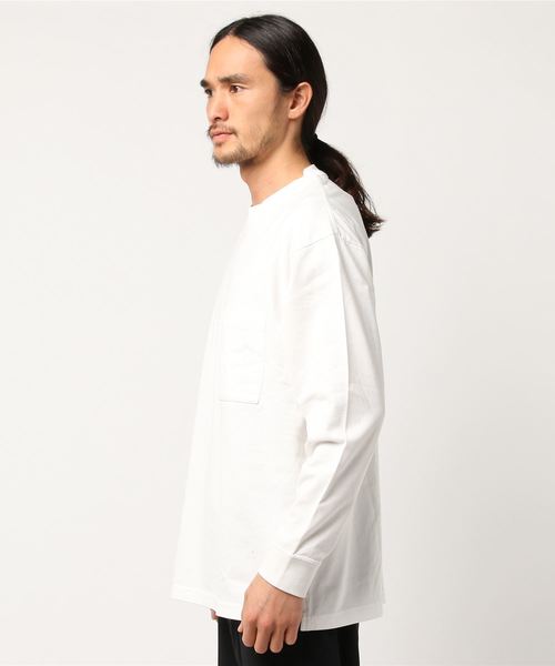 niko and...(ニコアンド)の「NアディコットBIGロングスリーブTシャツ(Tシャツ/カットソー・メンズ・ブルー/ピンク/ブラック/ホワイト・MEDIUM/LARGE)」の6枚目の写真