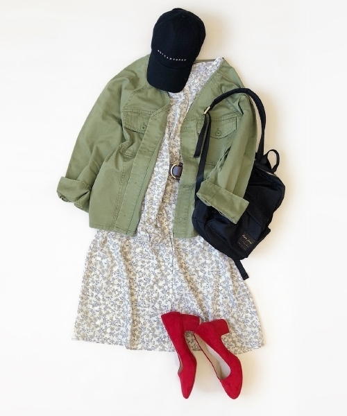 PAGEBOY（ページボーイ）の「BIGノーカラーミリタリーブルゾン（ブルゾン・レディース・グリーン系その他/カーキ・FREE）」の9枚目の写真