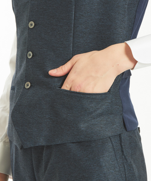 ABAHOUSE（アバハウス）の「【Recency of Mine/セットアップ対応】ライトウェイトカラミジレ（ベスト・メンズ・オフホワイト/グレー/ネイビー・46/48/50）」の18枚目の写真