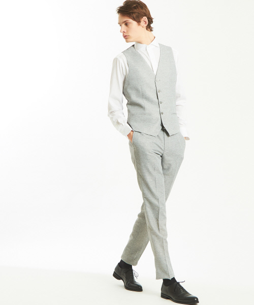 ABAHOUSE（アバハウス）の「【Recency of Mine/セットアップ対応】ライトウェイトカラミジレ（ベスト・メンズ・オフホワイト/グレー/ネイビー・46/48/50）」の8枚目の写真