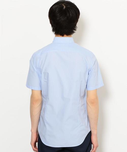 green label relaxing(グリーンレーベルリラクシング)の「NM C/C ブロード ボタンダウン SS 半袖 シャツ ◆(シャツ/ブラウス・メンズ・ライトブルー/ホワイト/ネイビー・S/M/XL/L)」の4枚目の写真