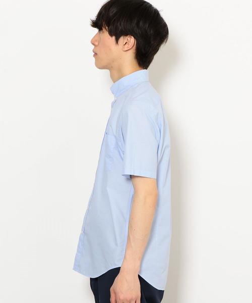 green label relaxing(グリーンレーベルリラクシング)の「NM C/C ブロード ボタンダウン SS 半袖 シャツ ◆(シャツ/ブラウス・メンズ・ライトブルー/ホワイト/ネイビー・S/M/XL/L)」の6枚目の写真