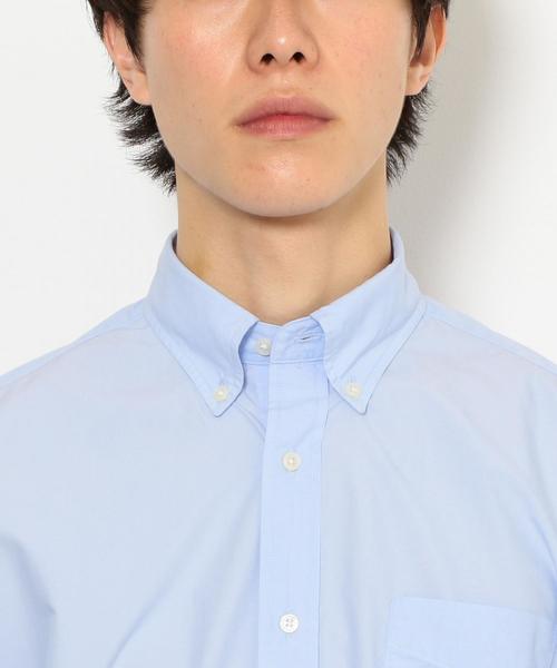 green label relaxing(グリーンレーベルリラクシング)の「NM C/C ブロード ボタンダウン SS 半袖 シャツ ◆(シャツ/ブラウス・メンズ・ライトブルー/ホワイト/ネイビー・S/M/XL/L)」の8枚目の写真