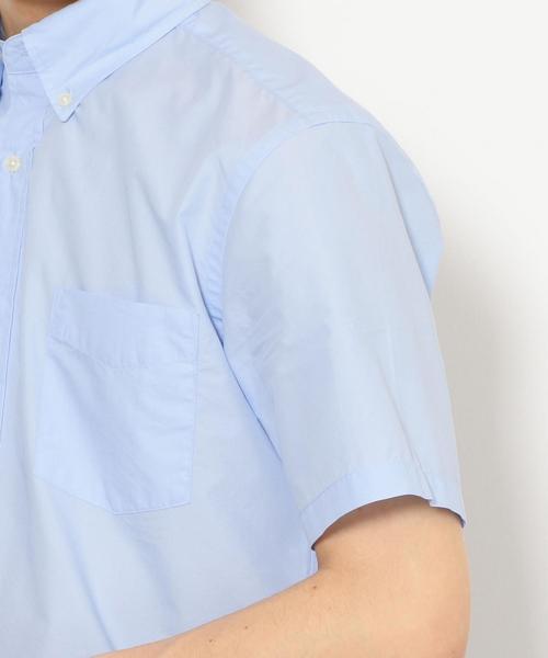 green label relaxing(グリーンレーベルリラクシング)の「NM C/C ブロード ボタンダウン SS 半袖 シャツ ◆(シャツ/ブラウス・メンズ・ライトブルー/ホワイト/ネイビー・S/M/XL/L)」の9枚目の写真
