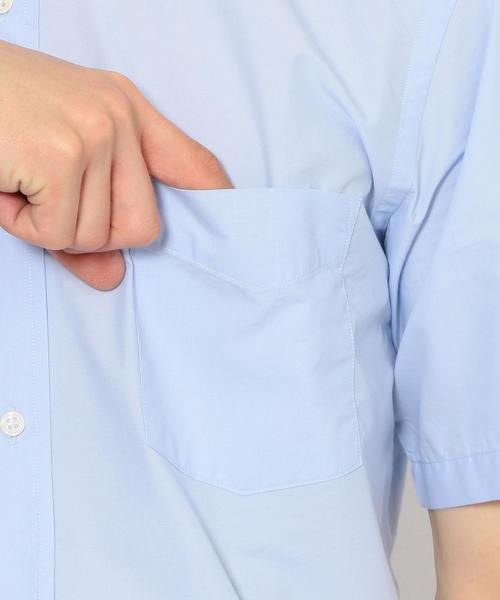 green label relaxing(グリーンレーベルリラクシング)の「NM C/C ブロード ボタンダウン SS 半袖 シャツ ◆(シャツ/ブラウス・メンズ・ライトブルー/ホワイト/ネイビー・S/M/XL/L)」の12枚目の写真