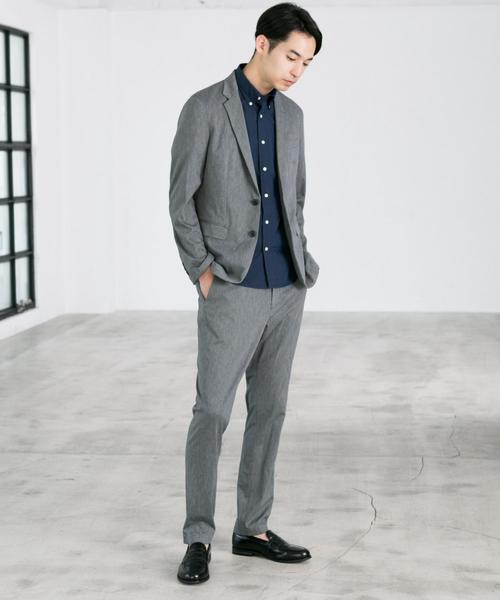 green label relaxing(グリーンレーベルリラクシング)の「NM C/C ブロード ボタンダウン SS 半袖 シャツ ◆(シャツ/ブラウス・メンズ・ライトブルー/ホワイト/ネイビー・S/M/XL/L)」の13枚目の写真