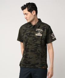 LOWBLOW KNUCKLE / ローブローナックル　VANSON×LOWBLOW KNUCKLE ドッグボーンポロシャツ (M2)