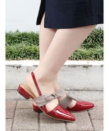 dazzlin | リボンフラットミュール(パンプス)