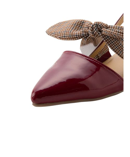 dazzlin（ダズリン）の「リボンフラットミュール（パンプス・レディース・ブラック/ブラウン/レッド・MEDIUM/LARGE）」の13枚目の写真
