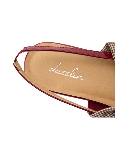 dazzlin（ダズリン）の「リボンフラットミュール（パンプス・レディース・ブラック/ブラウン/レッド・MEDIUM/LARGE）」の15枚目の写真