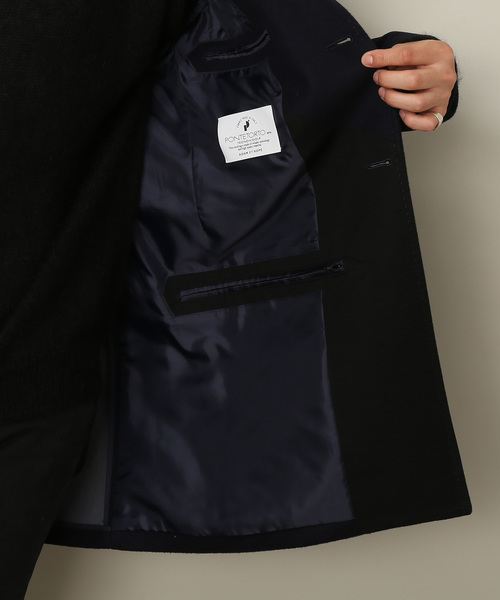 ADAM ET ROPE'(アダムエロペ)の「PONTETORTO メルトンチェスターコート(チェスターコート・メンズ・ネイビー/グリーン/キャメル・LL/S/M/L)」の5枚目の写真